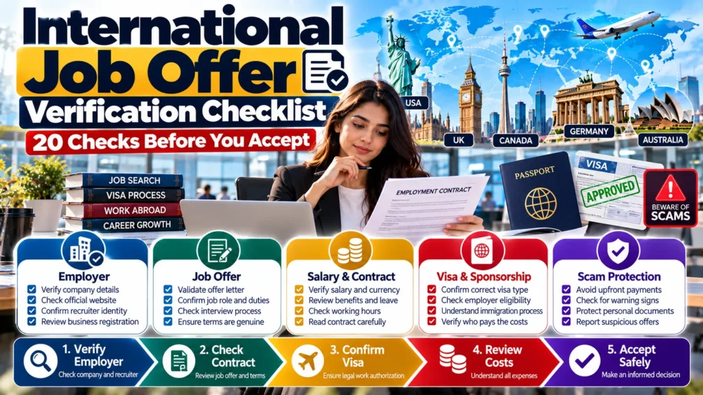 International Job Offer Verification Checklist