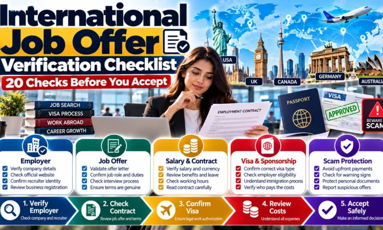 International Job Offer Verification Checklist